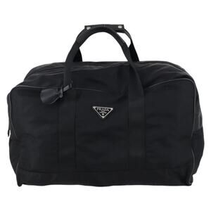 Prada Nylon Boston Bag Black